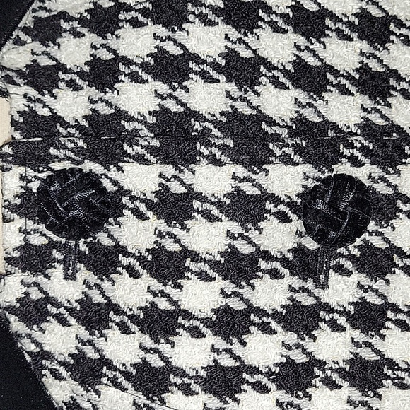 Tahari lined 3 button velvet collar herringbone blazer womens sz 14 - Picture 3 of 10